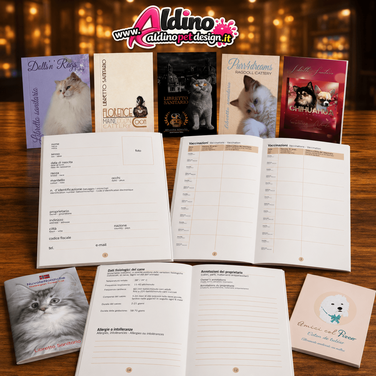 Libretti Sanitari Personalizzati per Allevatori | Aldino Pet Design