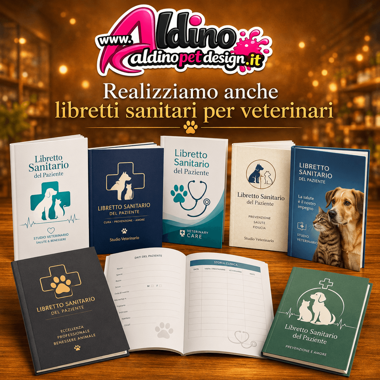 Libretti Sanitari Personalizzati per Allevatori | Aldino Pet Design