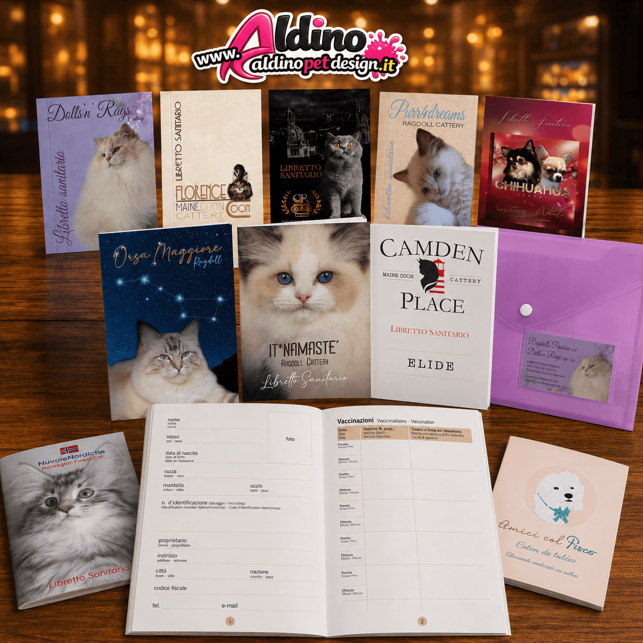 Libretti Sanitari Personalizzati per Allevatori | Aldino Pet Design